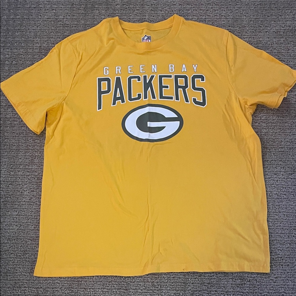 NFL Green Bay Packers Yellow Tee Mens XXL